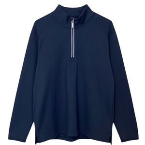 Tommy Bahama IslandZone Navy 1/4 Zip Pullover Men’s Large Performance Golf Top